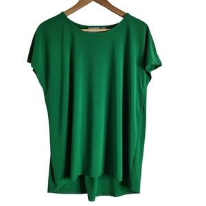 Women's Emerald Green Short Sleeve Crewneck Top